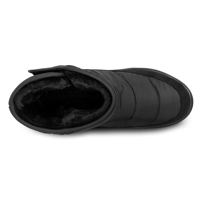 Isotoner Ladies Iso-Flex Quilted Boot Slipper Black Extra Image 4